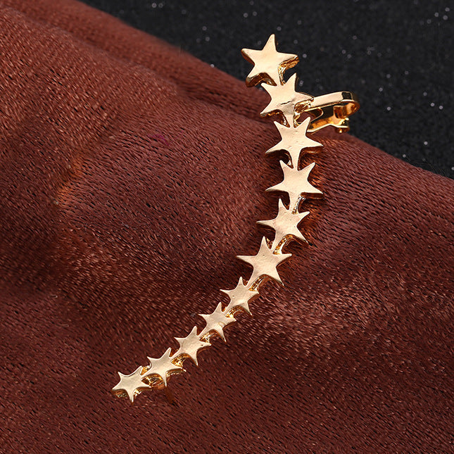 Wholesale Star Alloy Clip Earrings