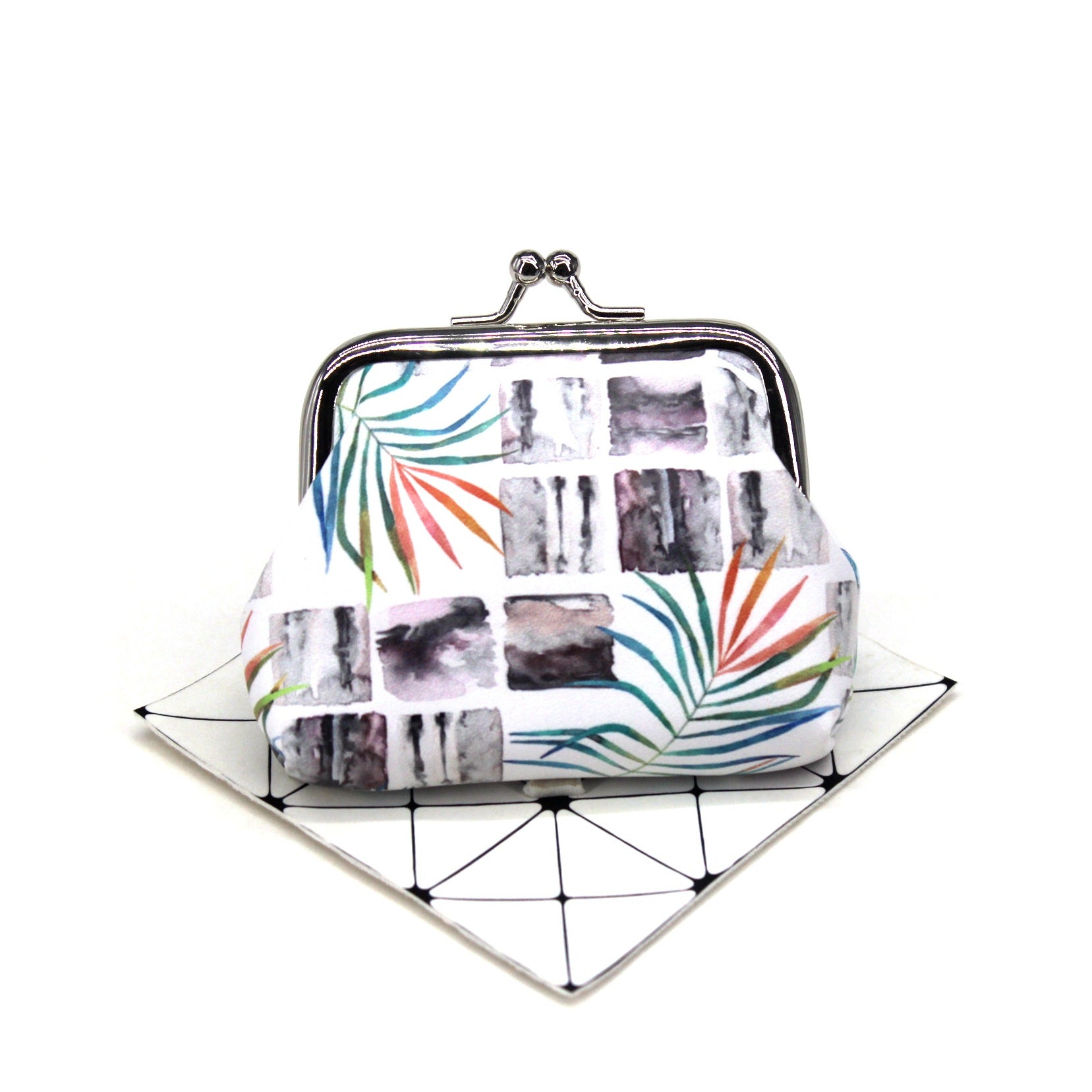 Venta al por mayor Monedero pequeño de hoja fresca de PU