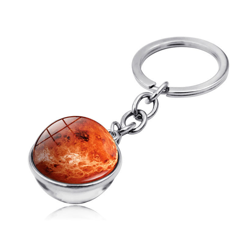 Wholesale Zinc Alloy Galaxy Planet Keychain