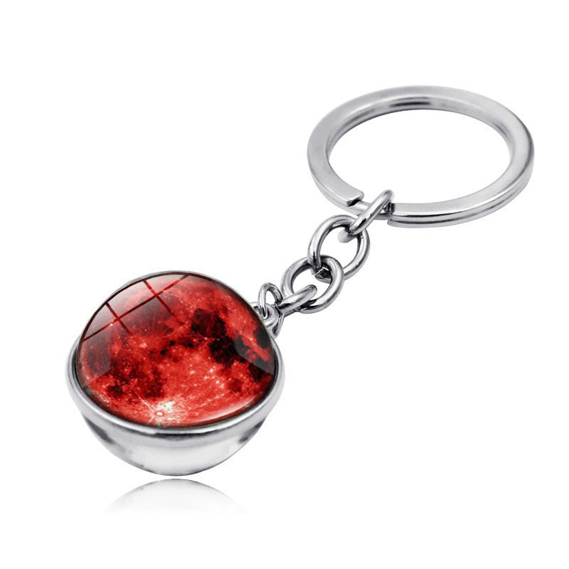 Wholesale Zinc Alloy Galaxy Planet Keychain