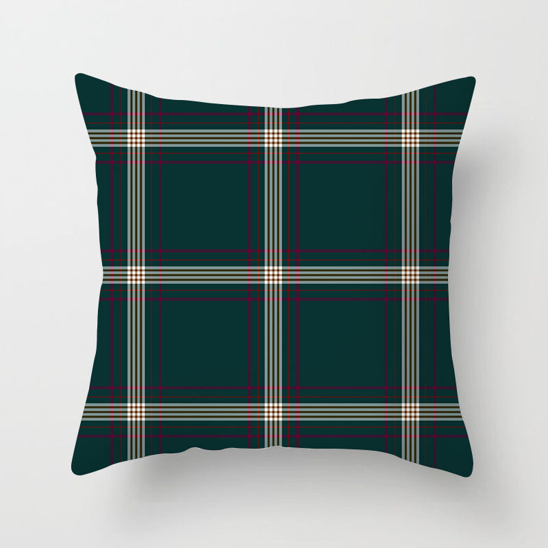 Wholesale Scottish Red Plaid Throw Pillow Cover Home Sofa Pillow Cushion Cover