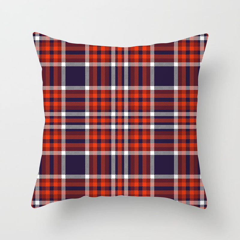 Wholesale Scottish Red Plaid Throw Pillow Cover Home Sofa Pillow Cushion Cover