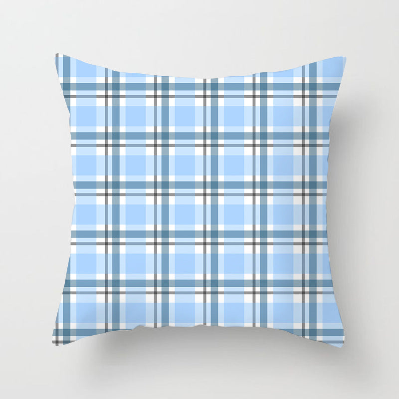 Wholesale Scottish Red Plaid Throw Pillow Cover Home Sofa Pillow Cushion Cover