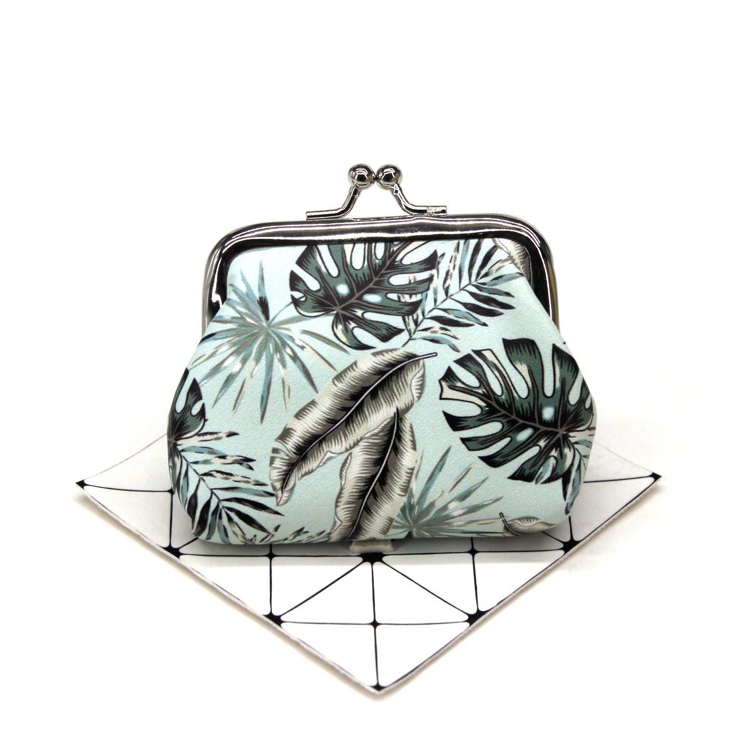 Venta al por mayor Monedero pequeño de hoja fresca de PU