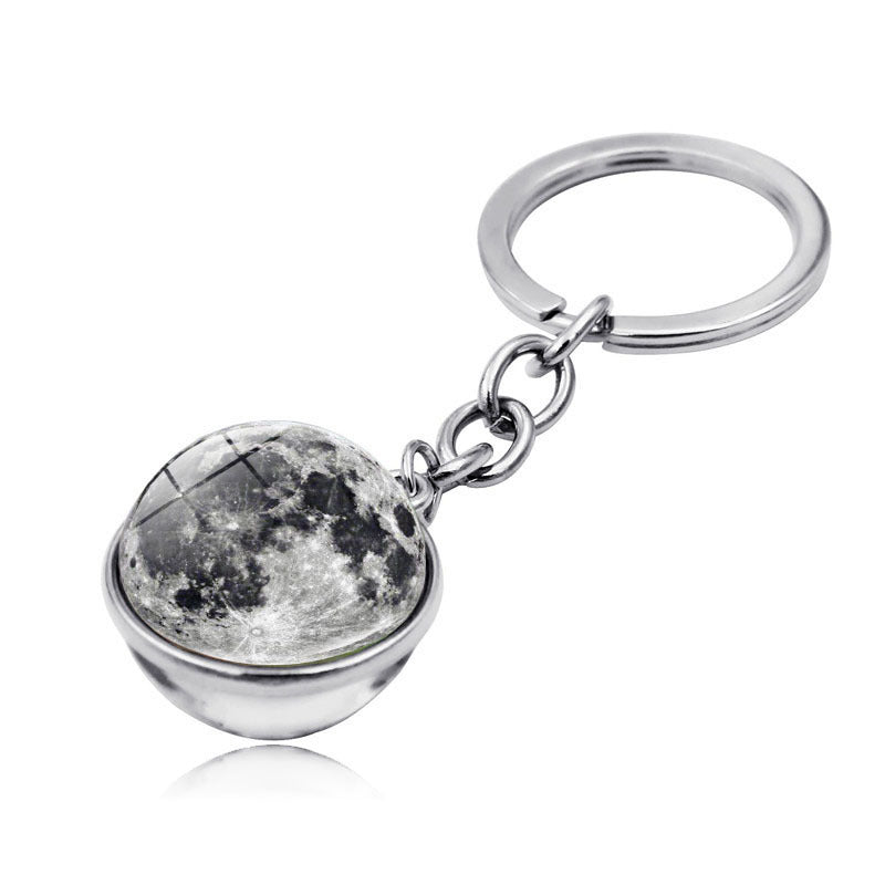 Wholesale Zinc Alloy Galaxy Planet Keychain
