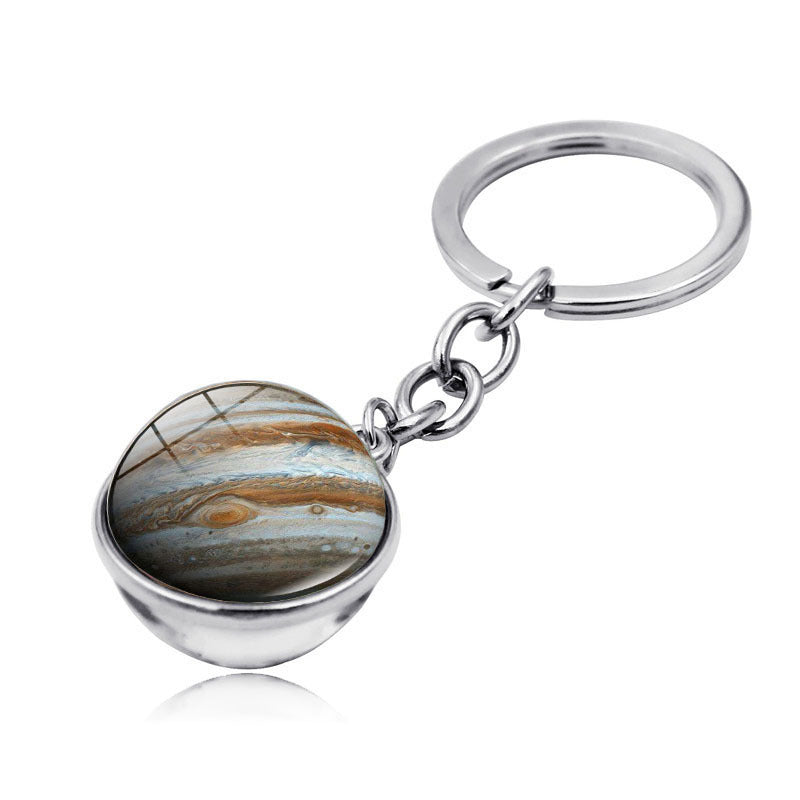 Wholesale Zinc Alloy Galaxy Planet Keychain