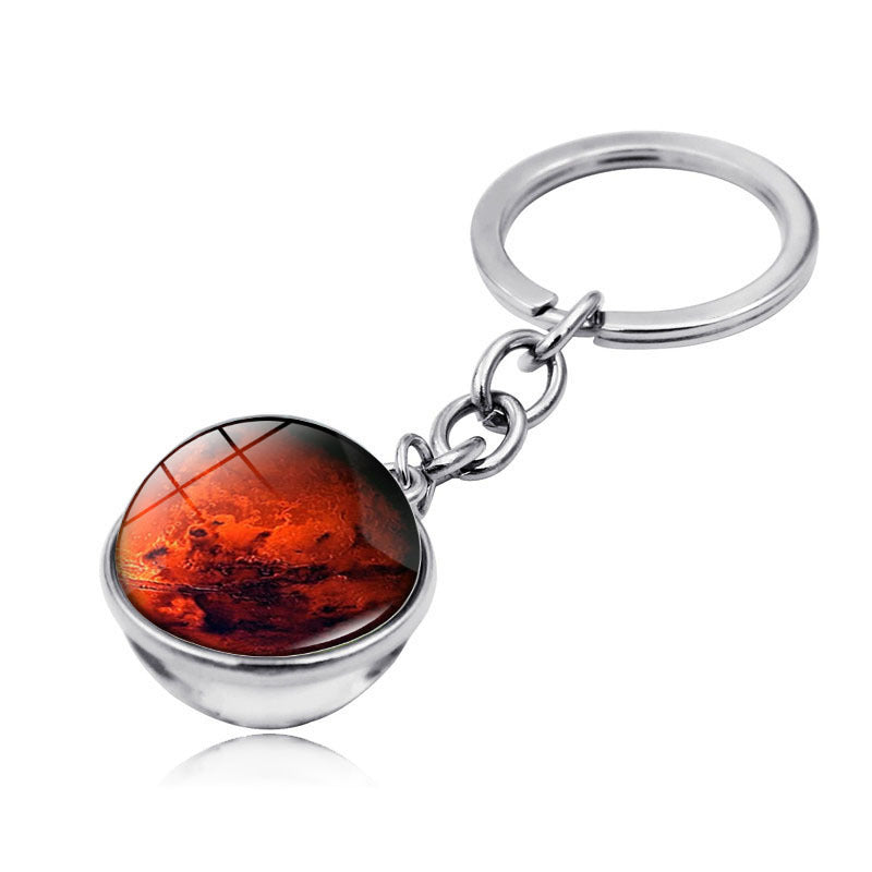 Wholesale Zinc Alloy Galaxy Planet Keychain
