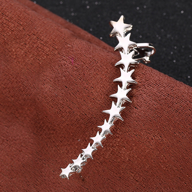 Wholesale Star Alloy Clip Earrings