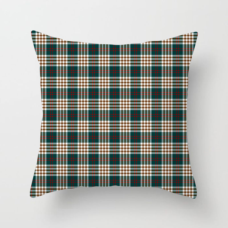Wholesale Scottish Red Plaid Throw Pillow Cover Home Sofa Pillow Cushion Cover
