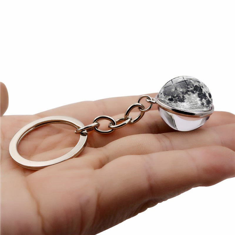 Wholesale Zinc Alloy Galaxy Planet Keychain