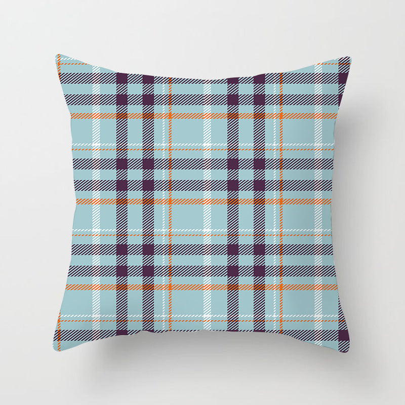 Wholesale Scottish Red Plaid Throw Pillow Cover Home Sofa Pillow Cushion Cover