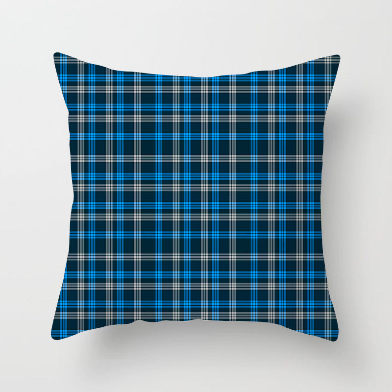 Wholesale Scottish Red Plaid Throw Pillow Cover Home Sofa Pillow Cushion Cover