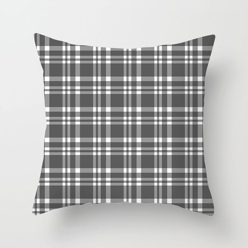 Wholesale Scottish Red Plaid Throw Pillow Cover Home Sofa Pillow Cushion Cover