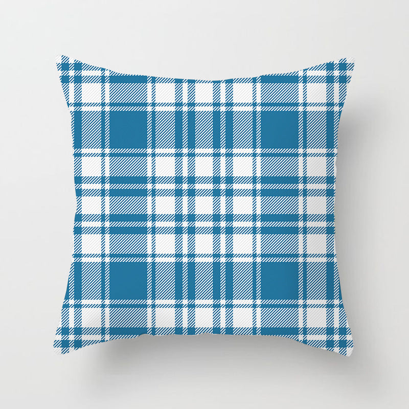 Wholesale Scottish Red Plaid Throw Pillow Cover Home Sofa Pillow Cushion Cover