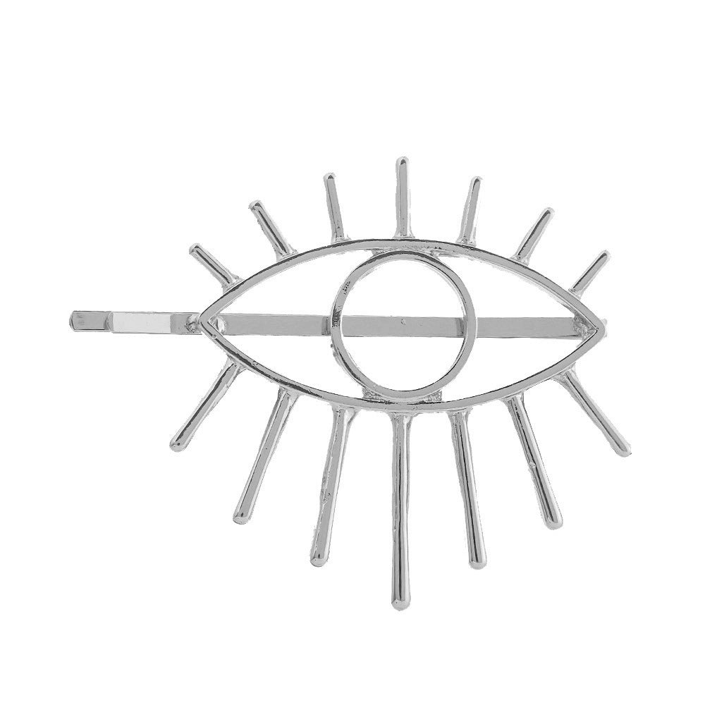 Wholesale Hollowed-out Devil's Eye Alloy Hair Clip