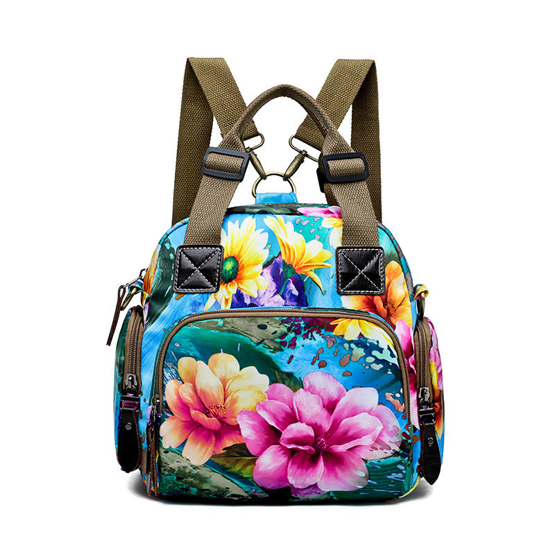 Wholesale Nylon Flower Mommy Bag