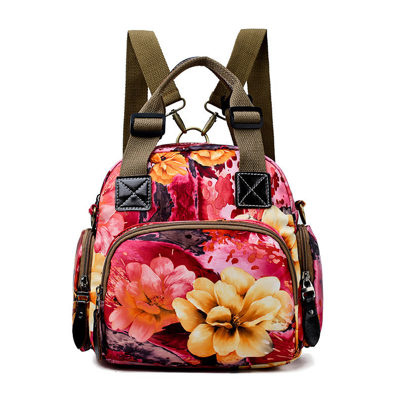 Wholesale Nylon Flower Mommy Bag