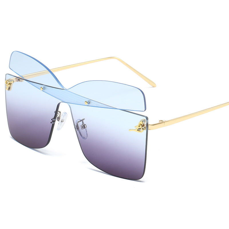 Wholesale PC Conjoined Marine Film Colorful Y2K Sunglasses