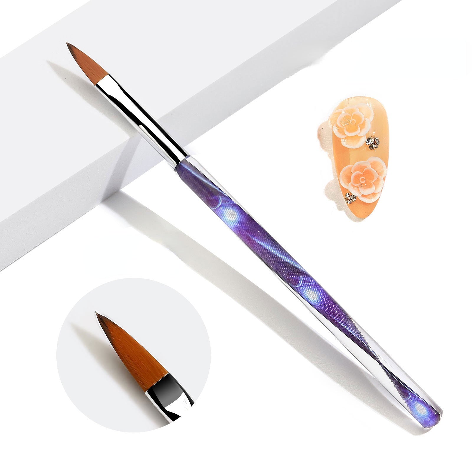 Cinta acrílica al por mayor Juego de bolígrafos para uñas Pegatinas para uñas