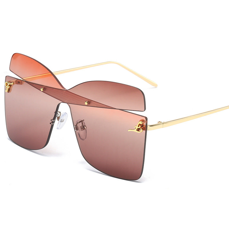 Wholesale PC Conjoined Marine Film Colorful Y2K Sunglasses