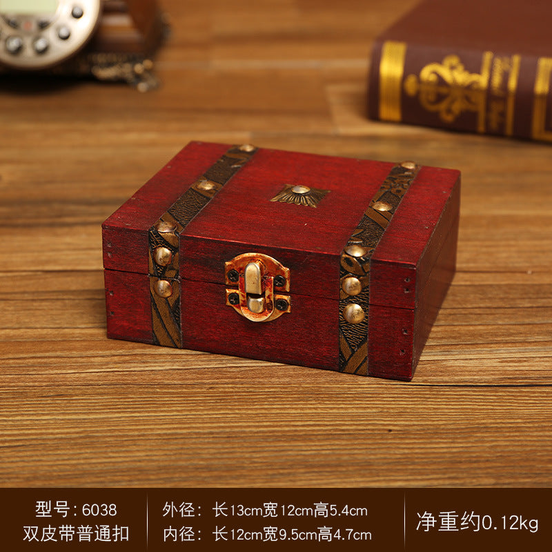 Caja de almacenamiento de madera antigua de panel compuesto al por mayor