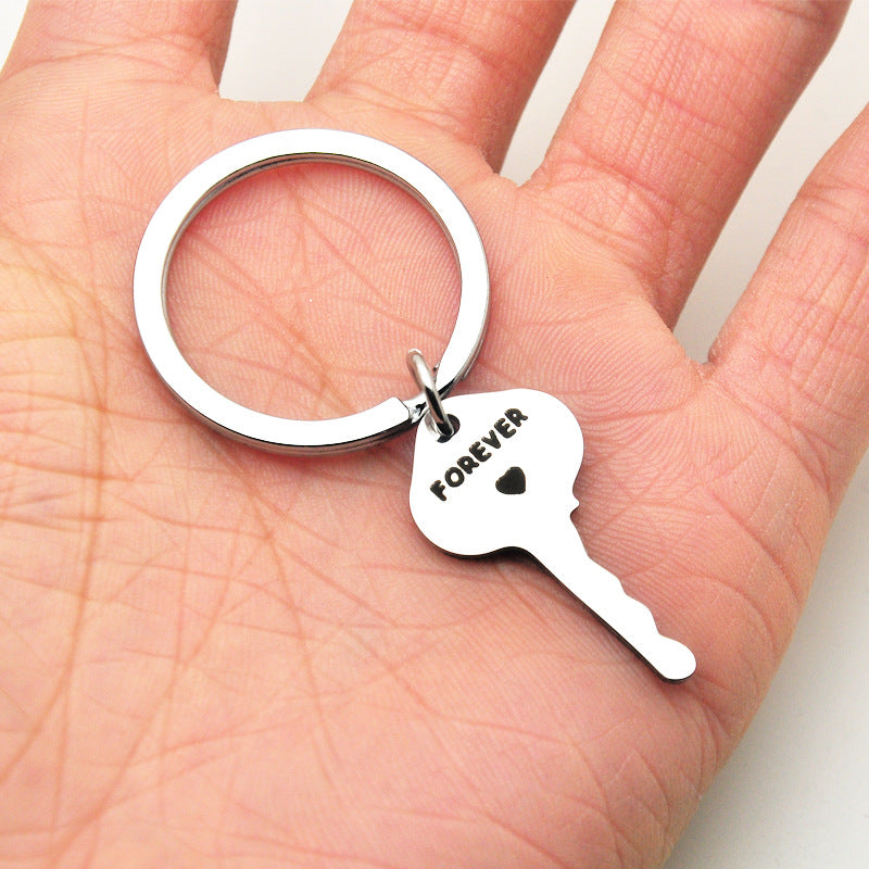 Wholesale You Hold The key to Couple Stainless Steel Creative Keychain