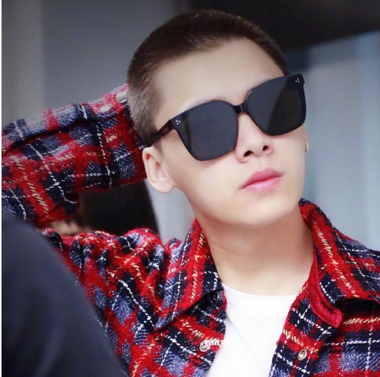 Gafas de sol de marco cuadrado grande de PC al por mayor para hombres y mujeres