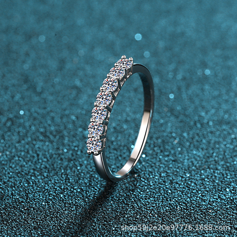 Wholesale 70 Cent Moissanite Sterling Silver Rings