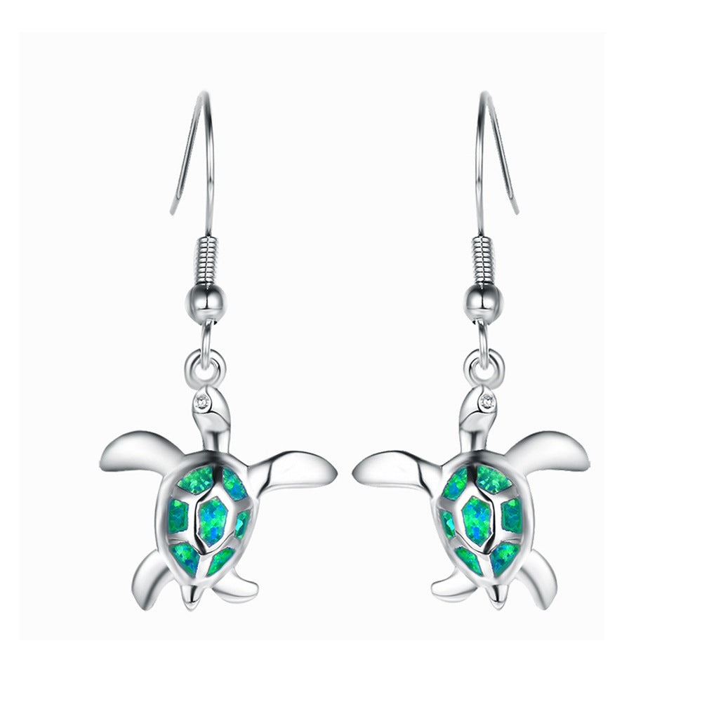 Wholesale Turtle 5 Color Alloy Earrings