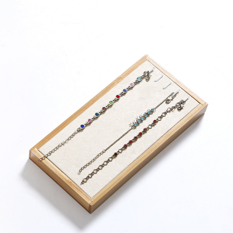 Venta al por mayor Caja de almacenamiento de exhibición de joyería de madera de bambú