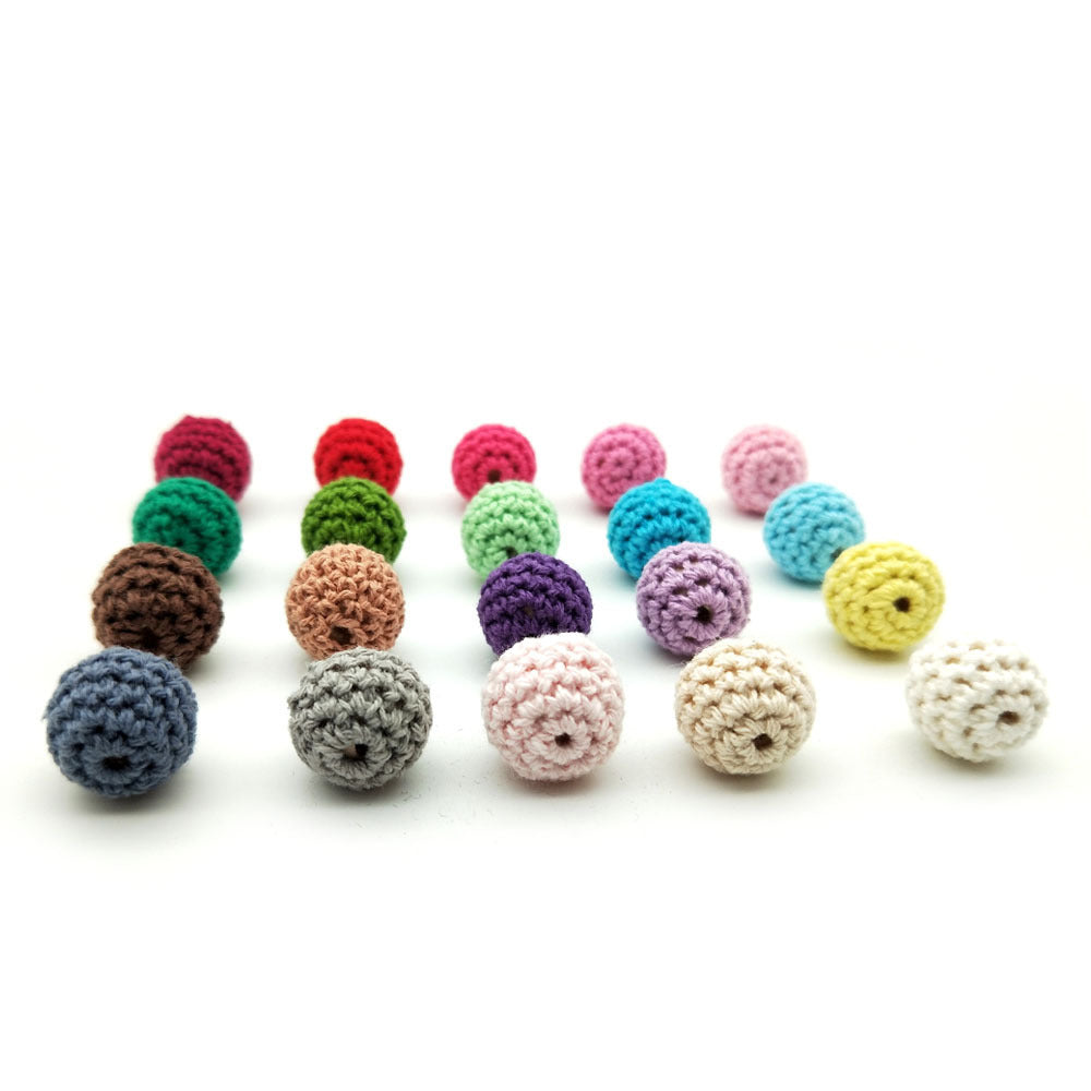 Wholesale 10PCS 20mm Yarn Beads