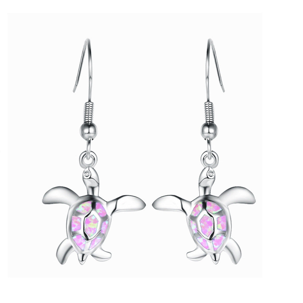 Wholesale Turtle 5 Color Alloy Earrings