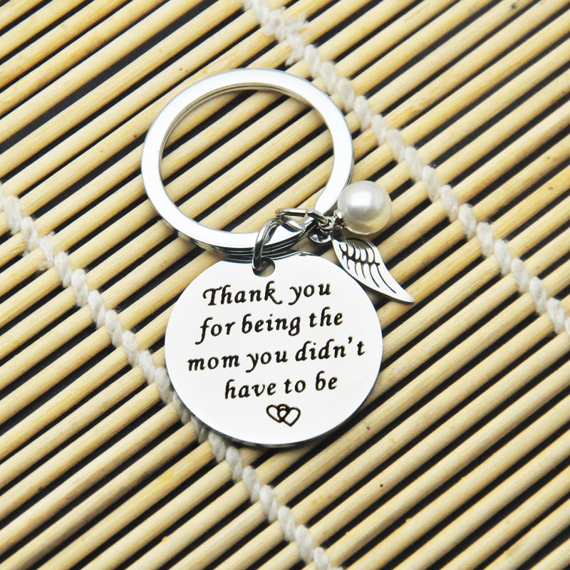 Llavero creativo de acero inoxidable para el día de la madre, al por mayor, eres la mamá, todos