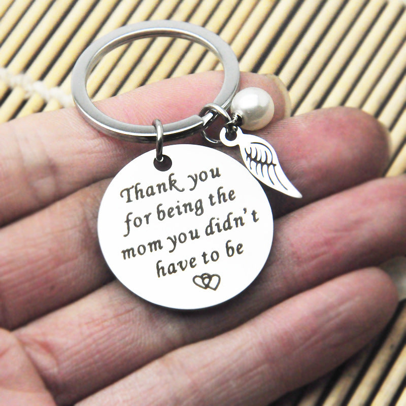 Llavero creativo de acero inoxidable para el día de la madre, al por mayor, eres la mamá, todos