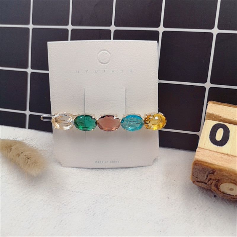 Wholesale Simple Temperament Rhinestone Hair Clip12PCS