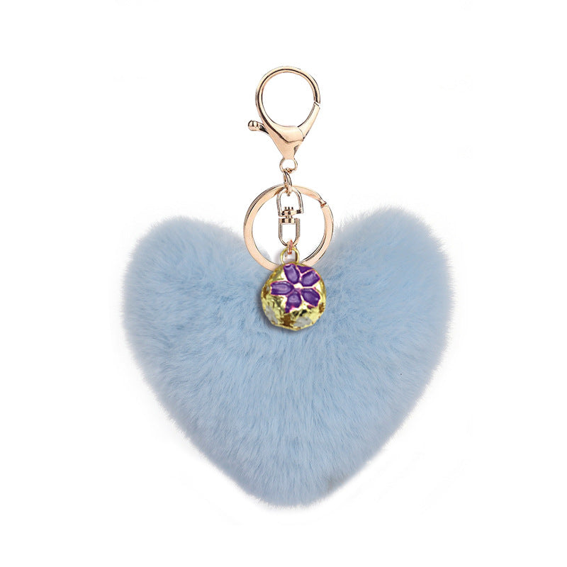 Wholesale Heart Plush Keychain