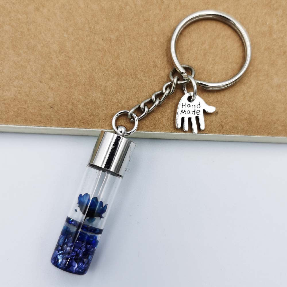 Wholesale Preserved Flower Resin Keychain
