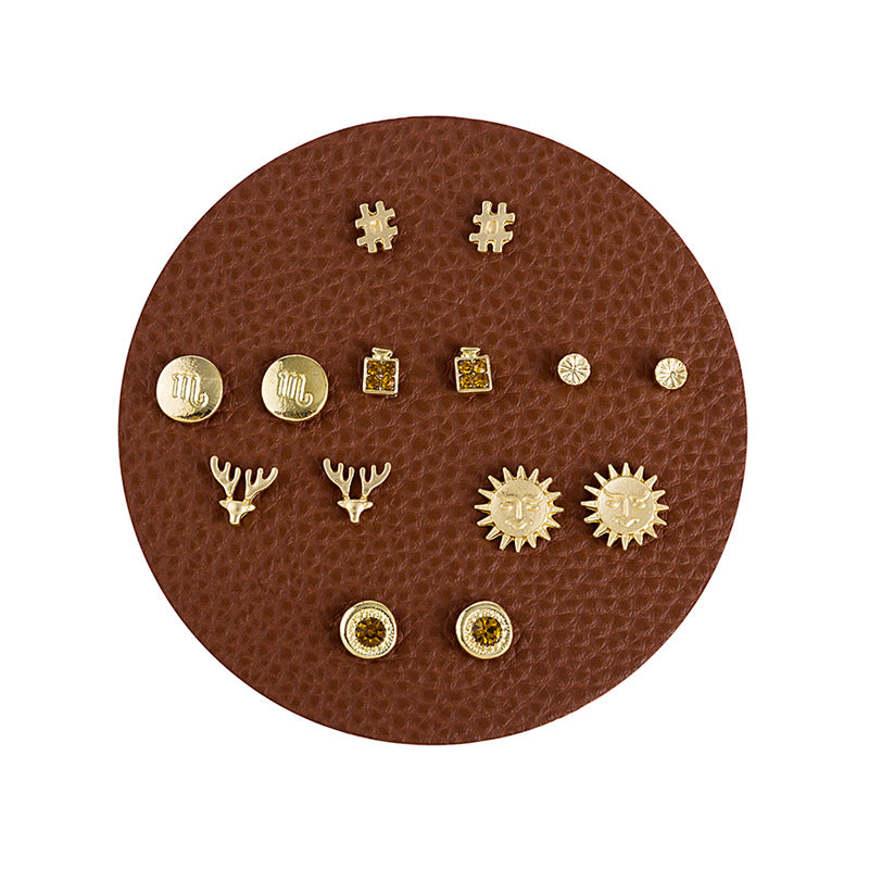 Wholesale One Week Set Vintage Combo Earrings