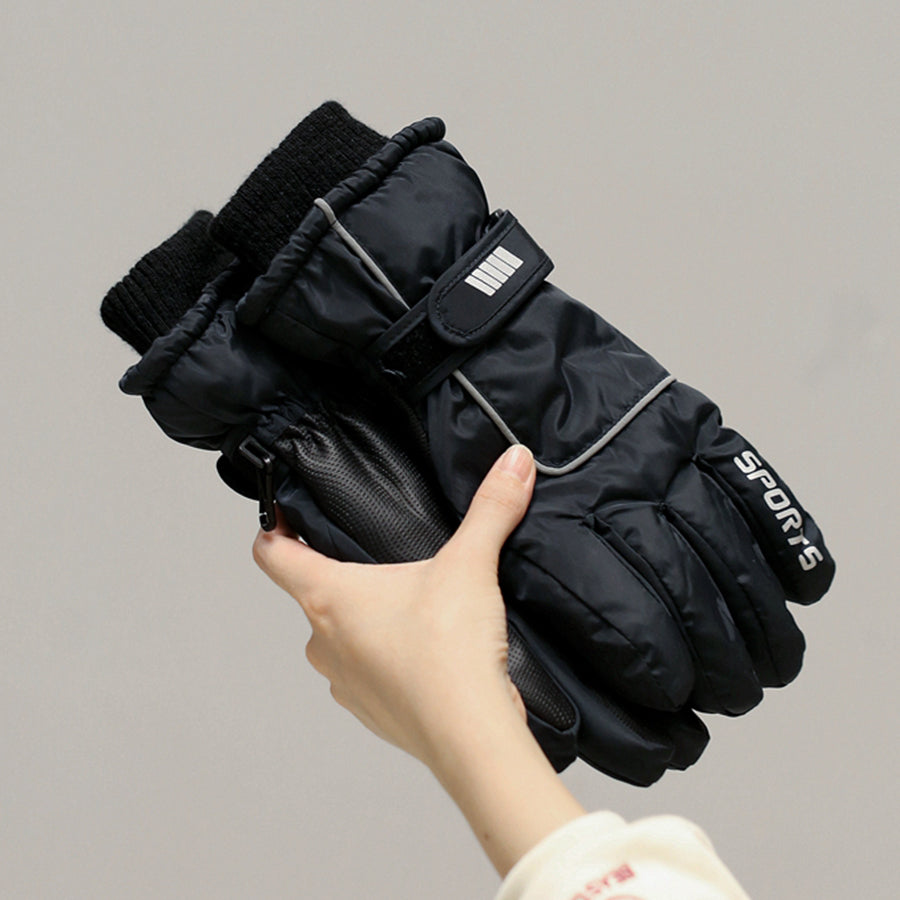 Wholesale Waterproof Plush Thickened Ski Gloves