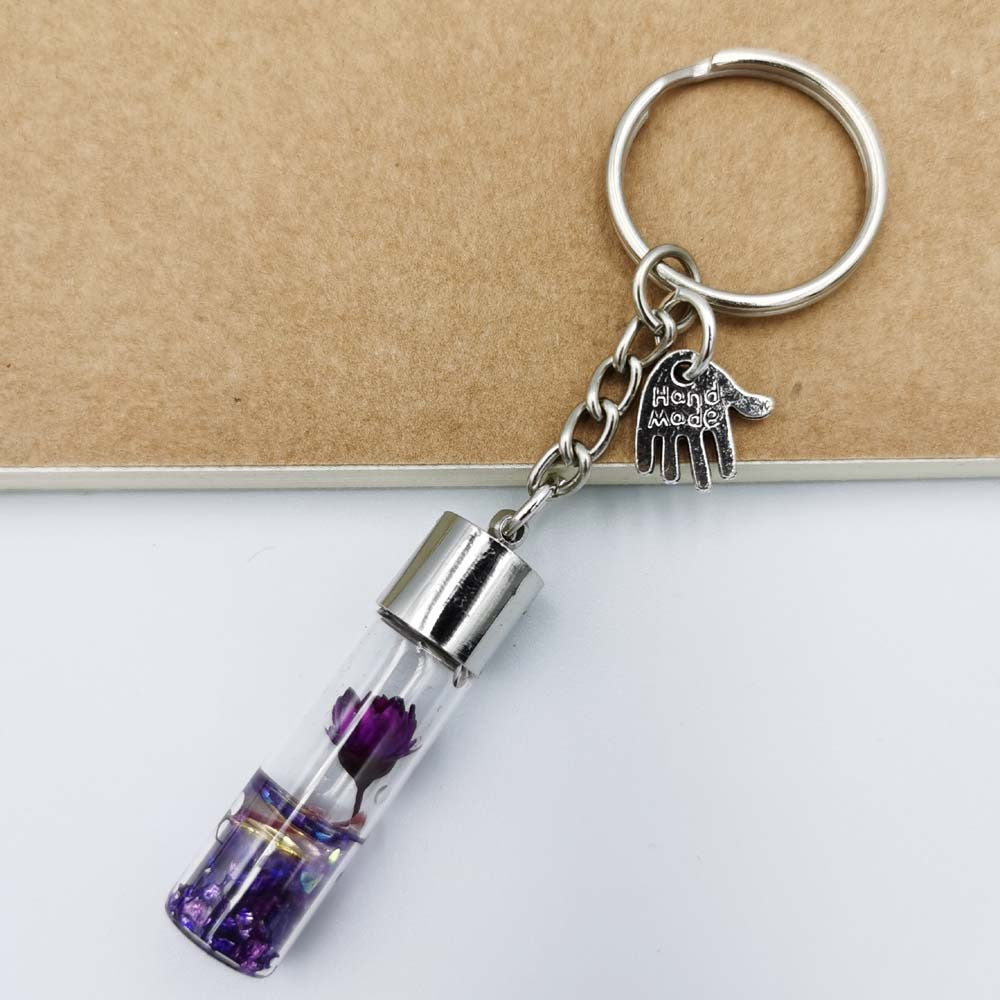 Wholesale Preserved Flower Resin Keychain