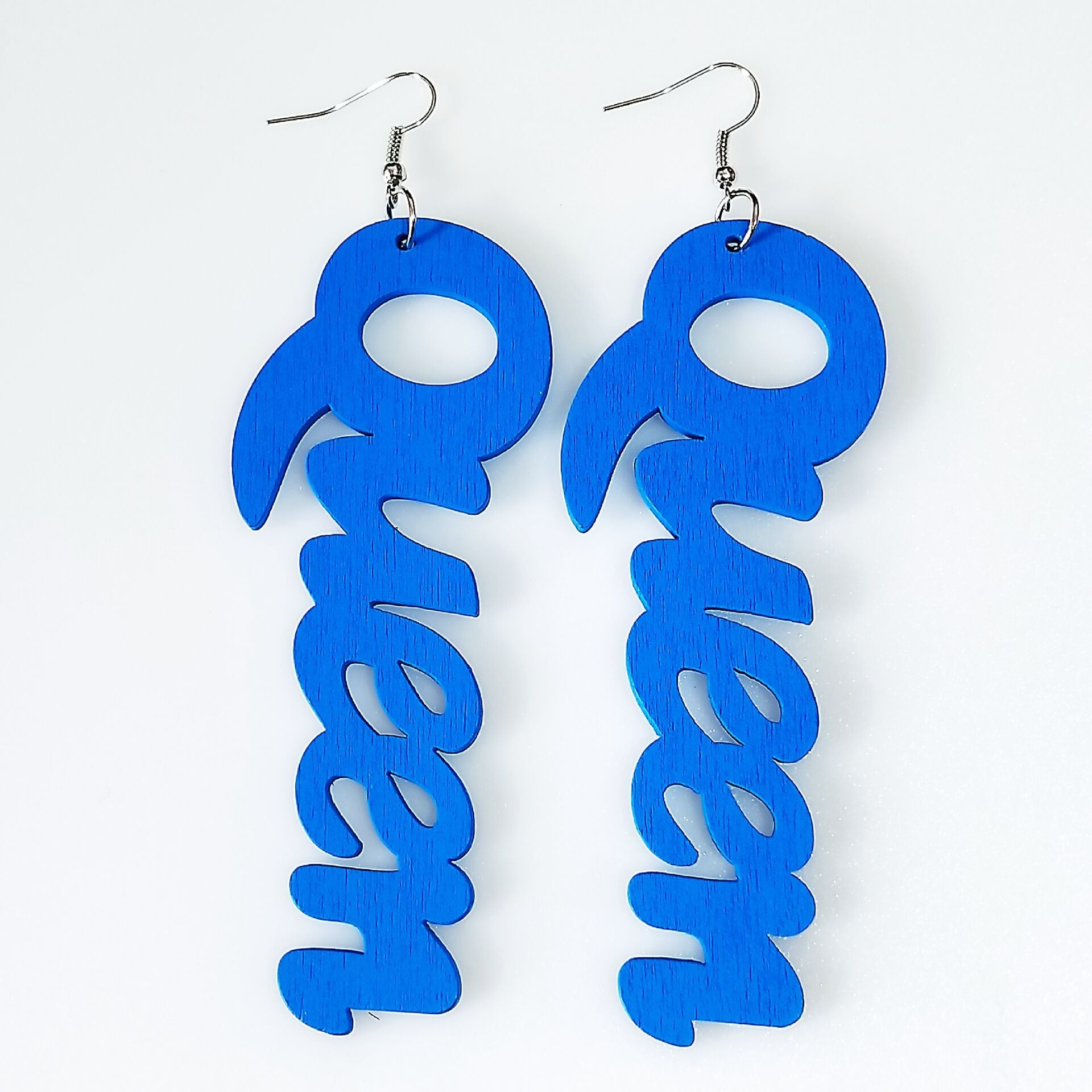 Wholesale Vintage Alphabet Wooden Earrings