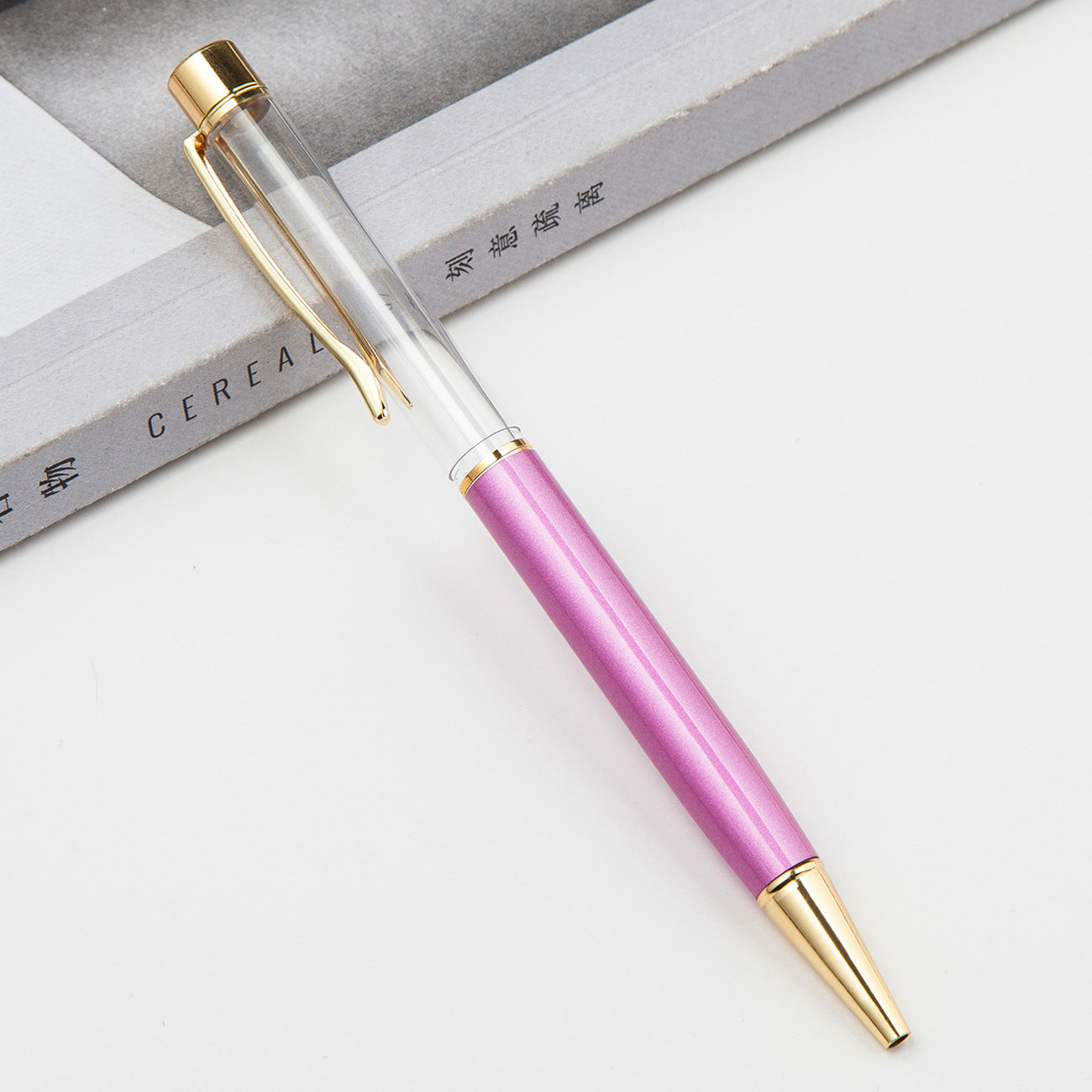 Pluma de grasa de tubo vacío de camelia DIY de metal al por mayor