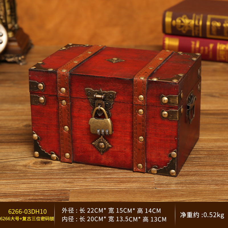 Venta al por mayor Caja de almacenamiento de madera con cerradura