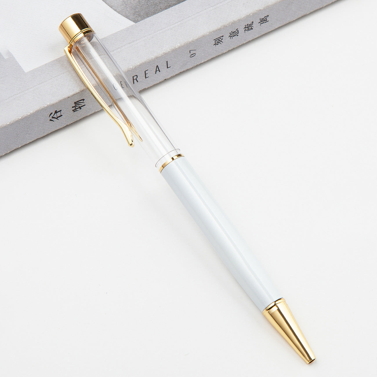 Pluma de grasa de tubo vacío de camelia DIY de metal al por mayor