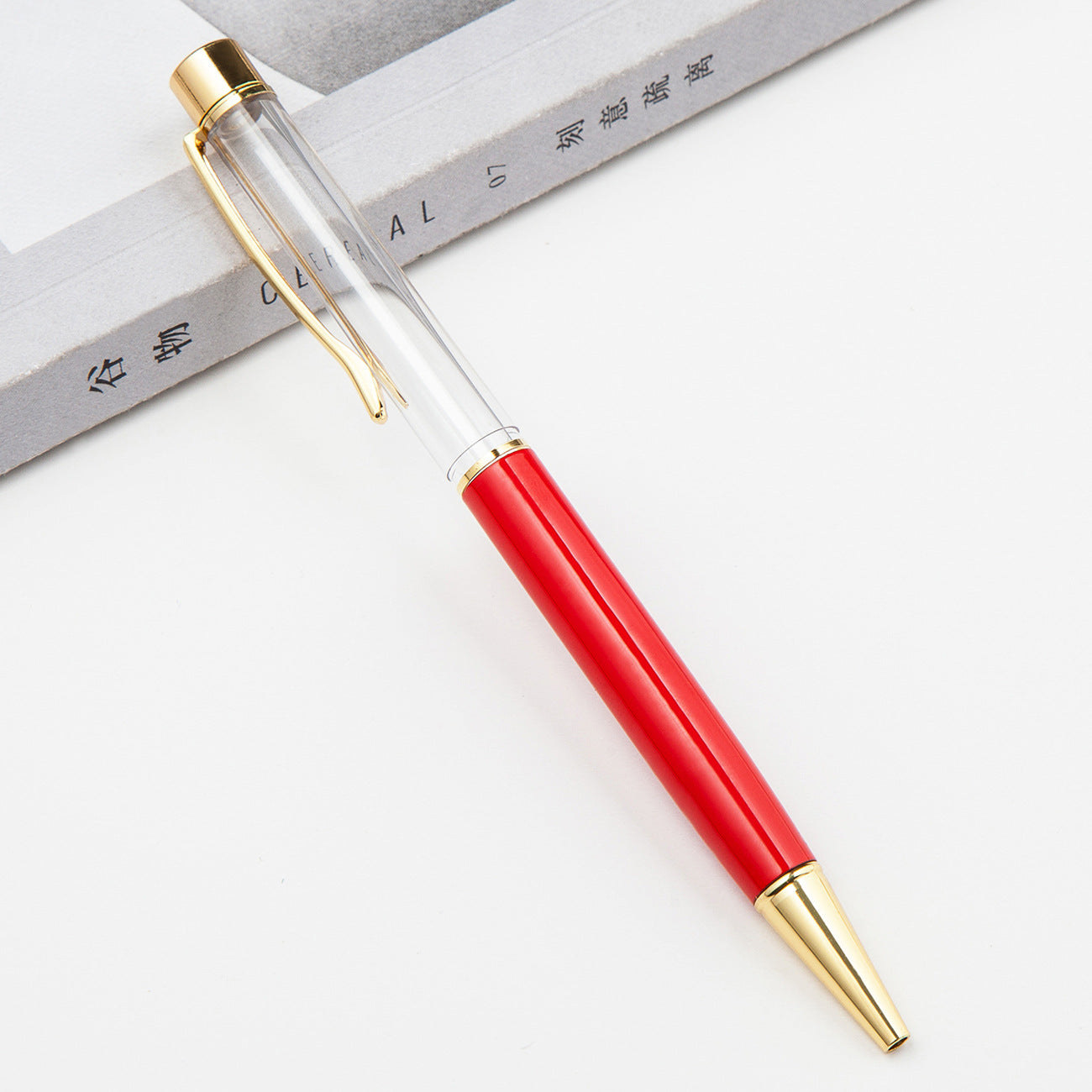 Pluma de grasa de tubo vacío de camelia DIY de metal al por mayor