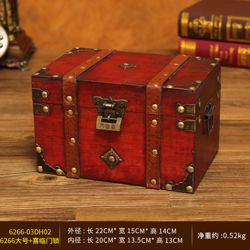 Venta al por mayor Caja de almacenamiento de madera con cerradura