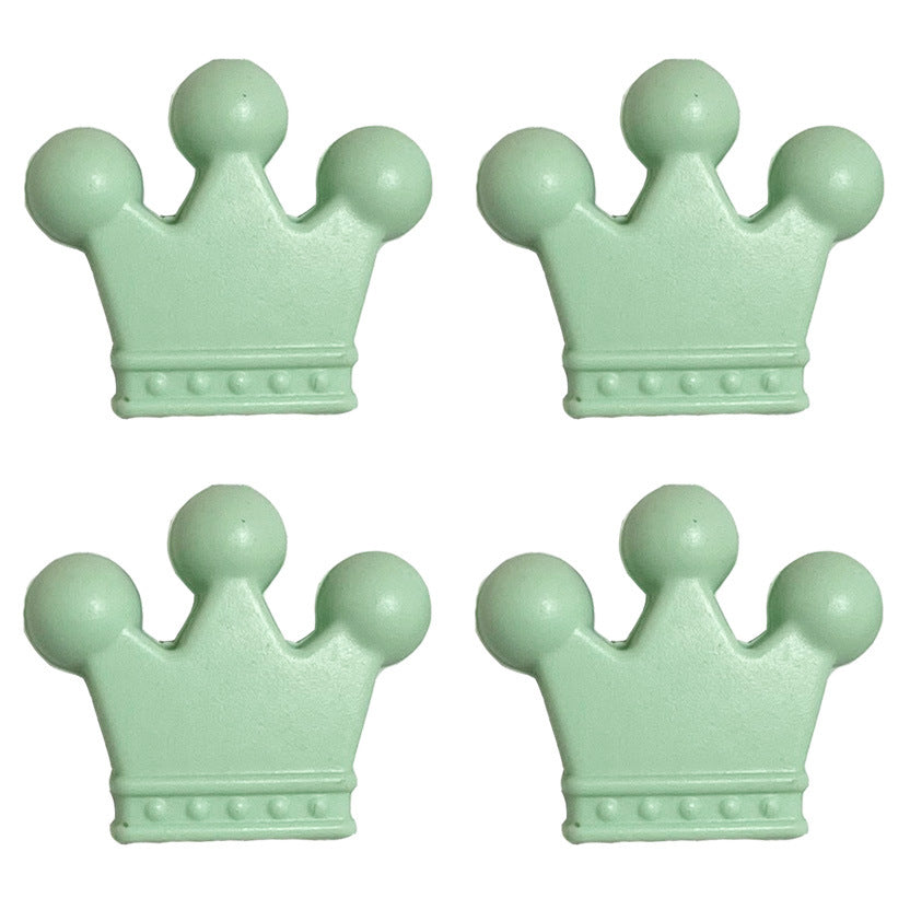 Venta al por mayor Crown Teethers Perlas de Silicona 50pcs
