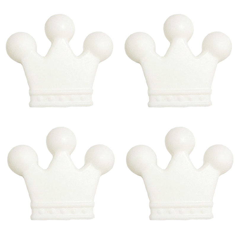 Wholesale 35×30MM Crown Teethers Silicone Beads 50pcs