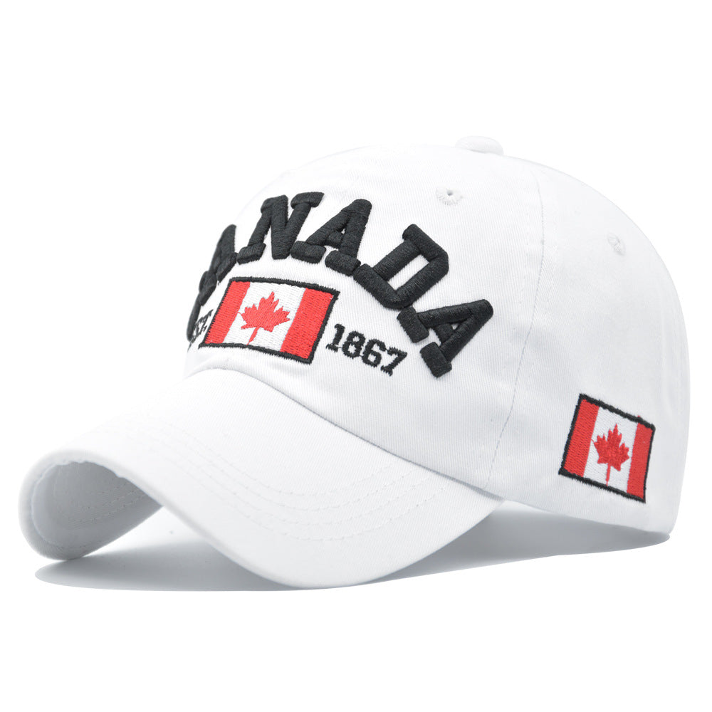 Wholesale Maple Leaf Embroidery Cotton Hat