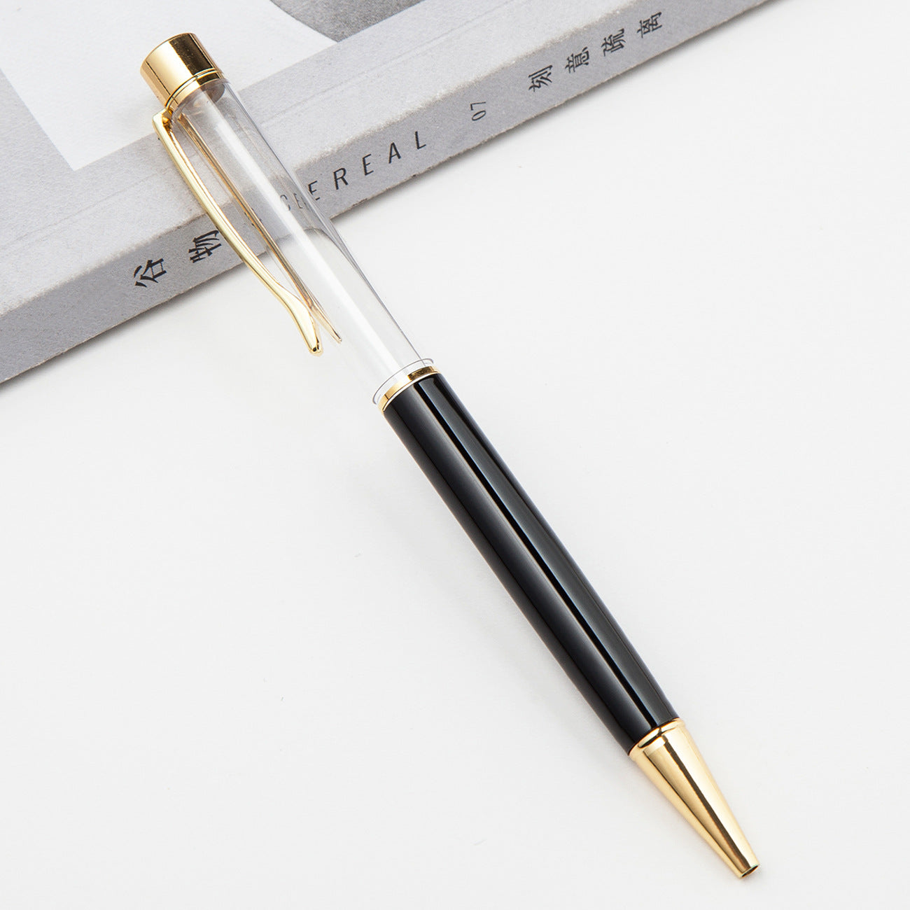 Pluma de grasa de tubo vacío de camelia DIY de metal al por mayor